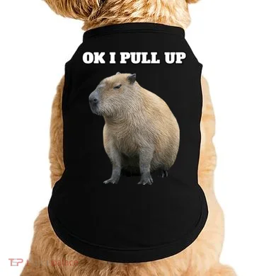Ok I Pull Up Capybara Doggie Tank