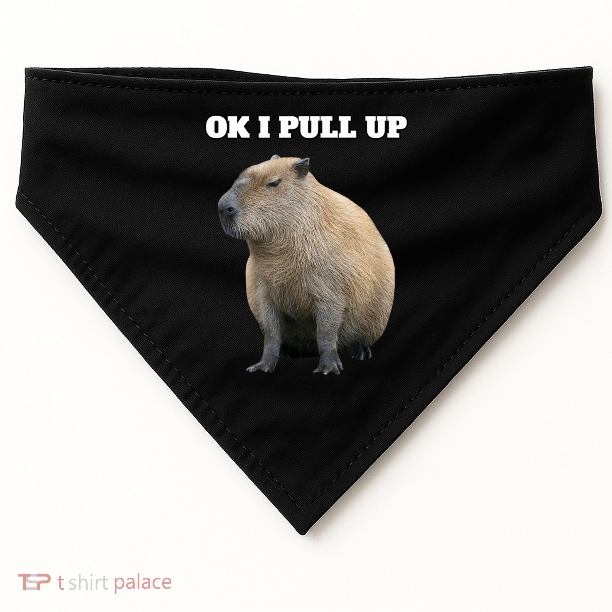 Ok I Pull Up Capybara USA-Made Doggie Bandana