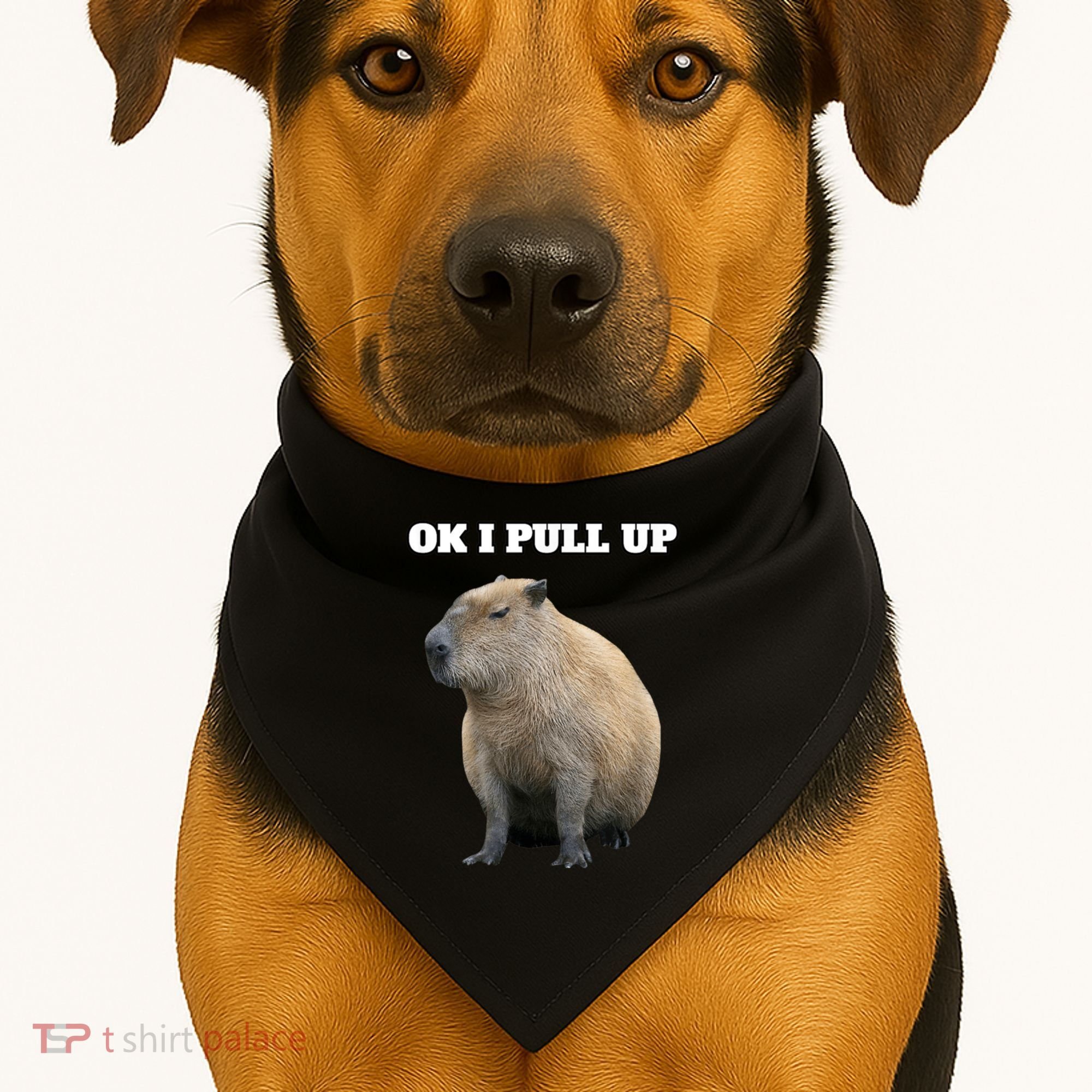 Ok I Pull Up Capybara USA-Made Doggie Bandana
