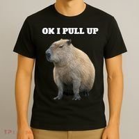 Ok I Pull Up Capybara T-Shirt thumb 3