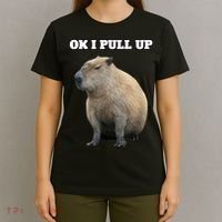 Ok I Pull Up Capybara T-Shirt thumb 4