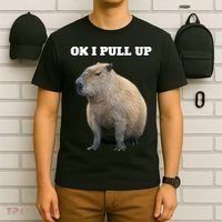Ok I Pull Up Capybara T-Shirt thumb 6