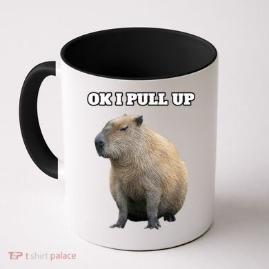 Ok I Pull Up Capybara Coffee Mug