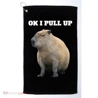 Ok I Pull Up Capybara Golf Towel