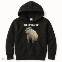 Ok I Pull Up Capybara Kids Hoodie thumb 0