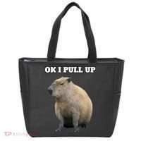 Ok I Pull Up Capybara Tote Bag thumb 0