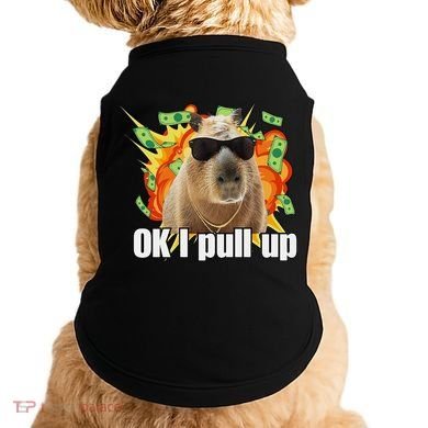 Ok I Pull Up Capybara Funny Meme Doggie Tank