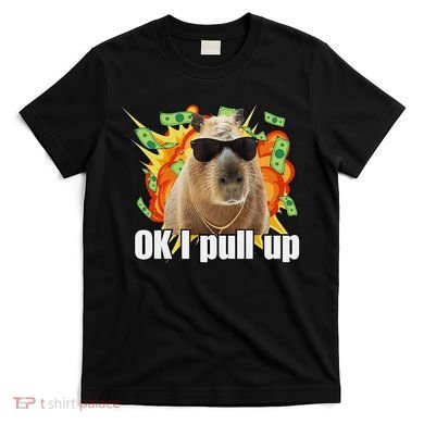 Ok I Pull Up Capybara Funny Meme T-Shirt