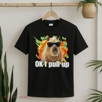 Ok I Pull Up Capybara Funny Meme T-Shirt thumb 2