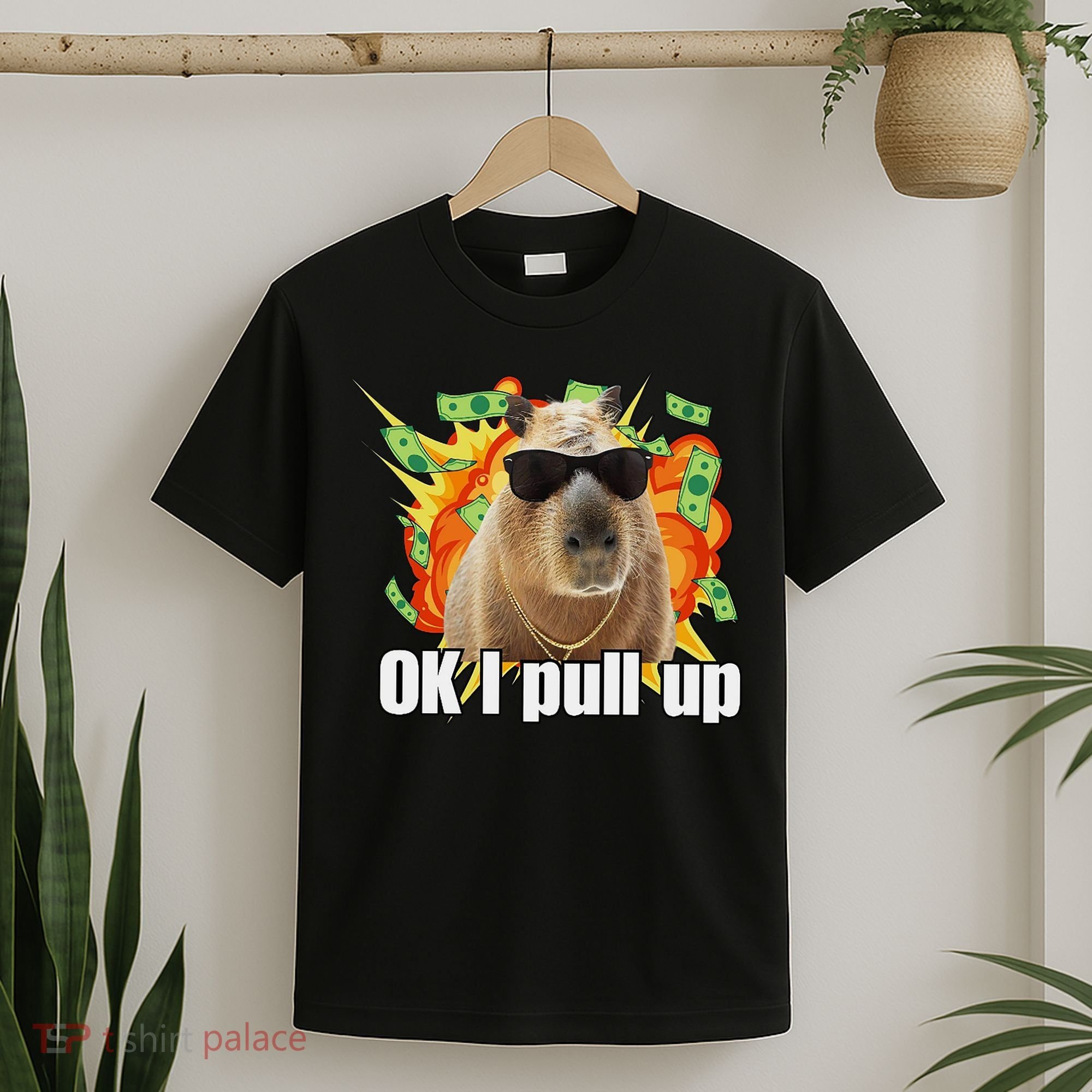 Ok I Pull Up Capybara Funny Meme T-Shirt