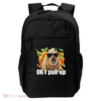Ok I Pull Up Capybara Funny Meme Backpack