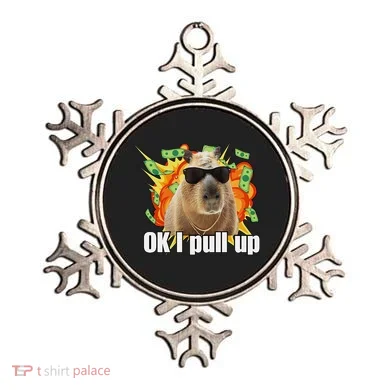 Ok I Pull Up Capybara Funny Meme Ornament