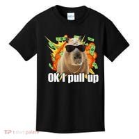 Ok I Pull Up Capybara Funny Meme Kids T-Shirt thumb 0