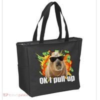 Ok I Pull Up Capybara Funny Meme Tote Bag thumb 2