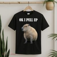 Ok I Pull Up Capybara Funny T-Shirt thumb 2