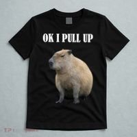 Ok I Pull Up Capybara Funny T-Shirt thumb 5
