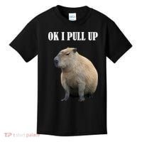 Ok I Pull Up Capybara Funny Kids T-Shirt thumb 0