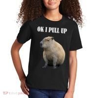 Ok I Pull Up Capybara Funny Kids T-Shirt thumb 2