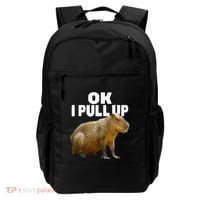 Ok I Pull Up Capybara Funny Capybara Lover Dank Meme Backpack thumb 0