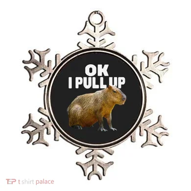 Ok I Pull Up Capybara Funny Capybara Lover Dank Meme Ornament