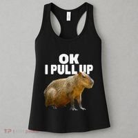 Ok I Pull Up Capybara Funny Capybara Lover Dank Meme Women's Tank Top thumb 3
