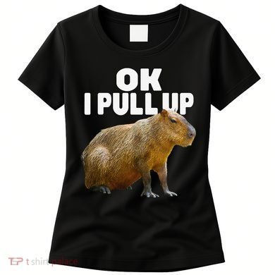Ok I Pull Up Capybara Funny Capybara Lover Dank Meme Women's T-Shirt