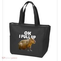 Ok I Pull Up Capybara Funny Capybara Lover Dank Meme Tote Bag thumb 3