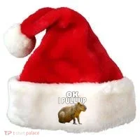 Ok I Pull Up Capybara Funny Capybara Lover Dank Meme Santa Hat thumb 0