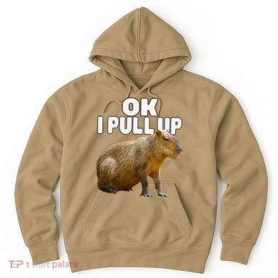 Ok I Pull Up Capybara Funny Capybara Lover Dank Meme Hoodie
