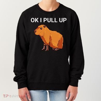 Ok I Pull Up Funny Capybara Dank Meme Women's Sweatshirt