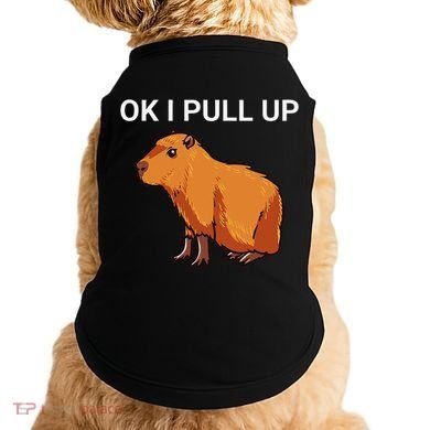 Ok I Pull Up Funny Capybara Dank Meme Doggie Tank