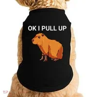 Ok I Pull Up Funny Capybara Dank Meme Doggie Tank thumb 0