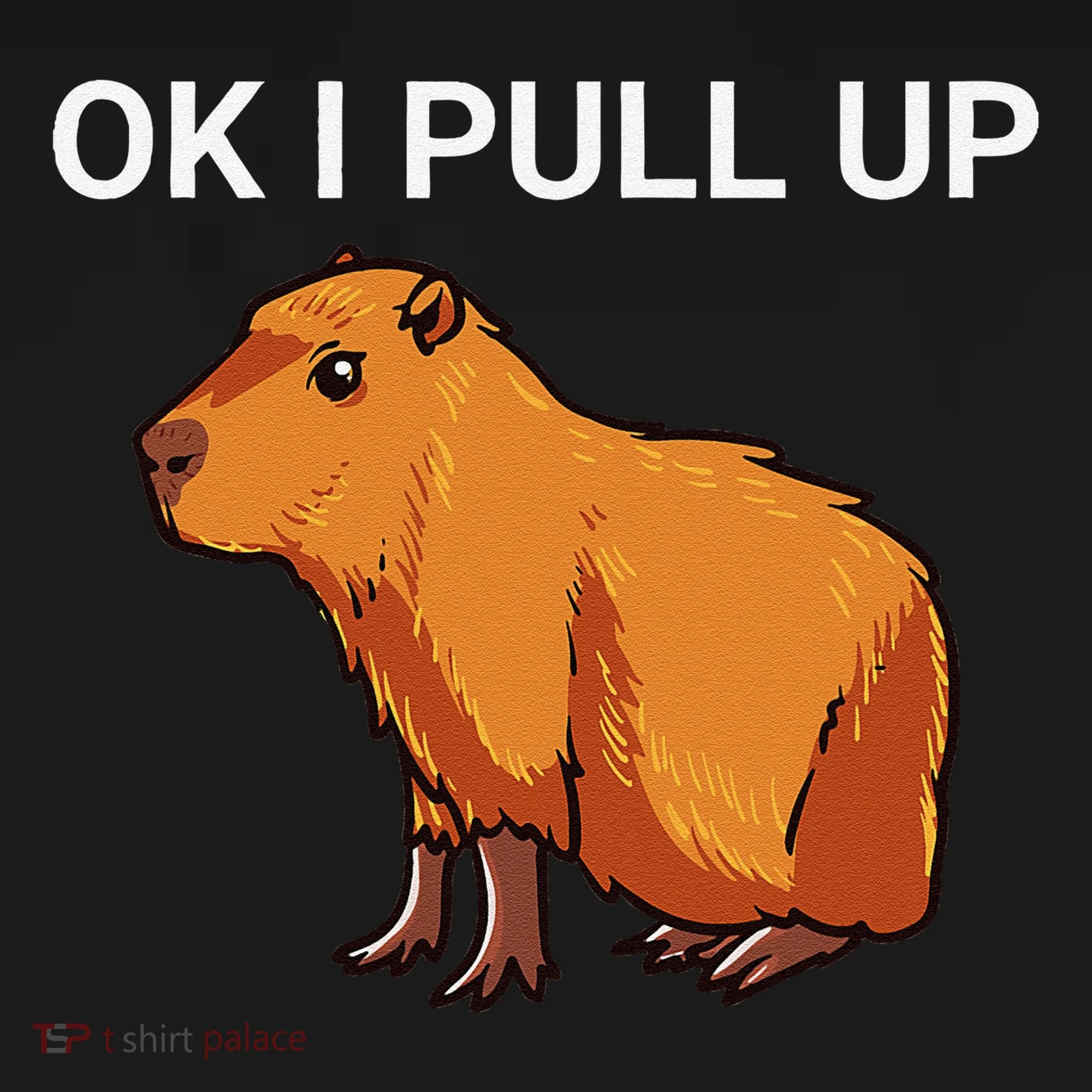 Ok I Pull Up Funny Capybara Dank Meme Doggie Tank