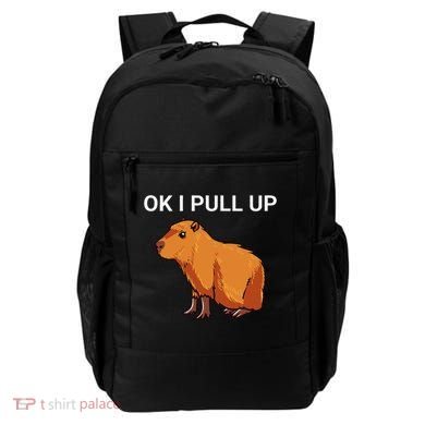 Ok I Pull Up Funny Capybara Dank Meme Backpack