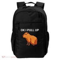 Ok I Pull Up Funny Capybara Dank Meme Backpack thumb 0