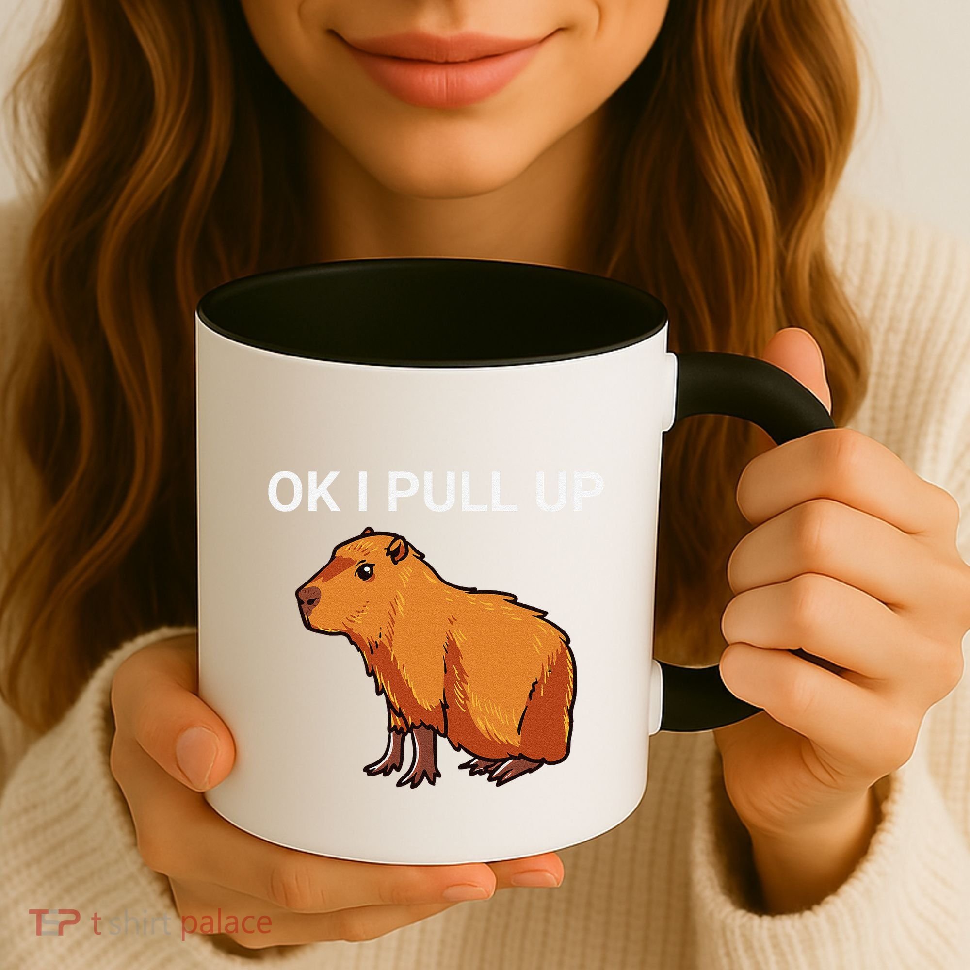 Ok I Pull Up Funny Capybara Dank Meme Coffee Mug