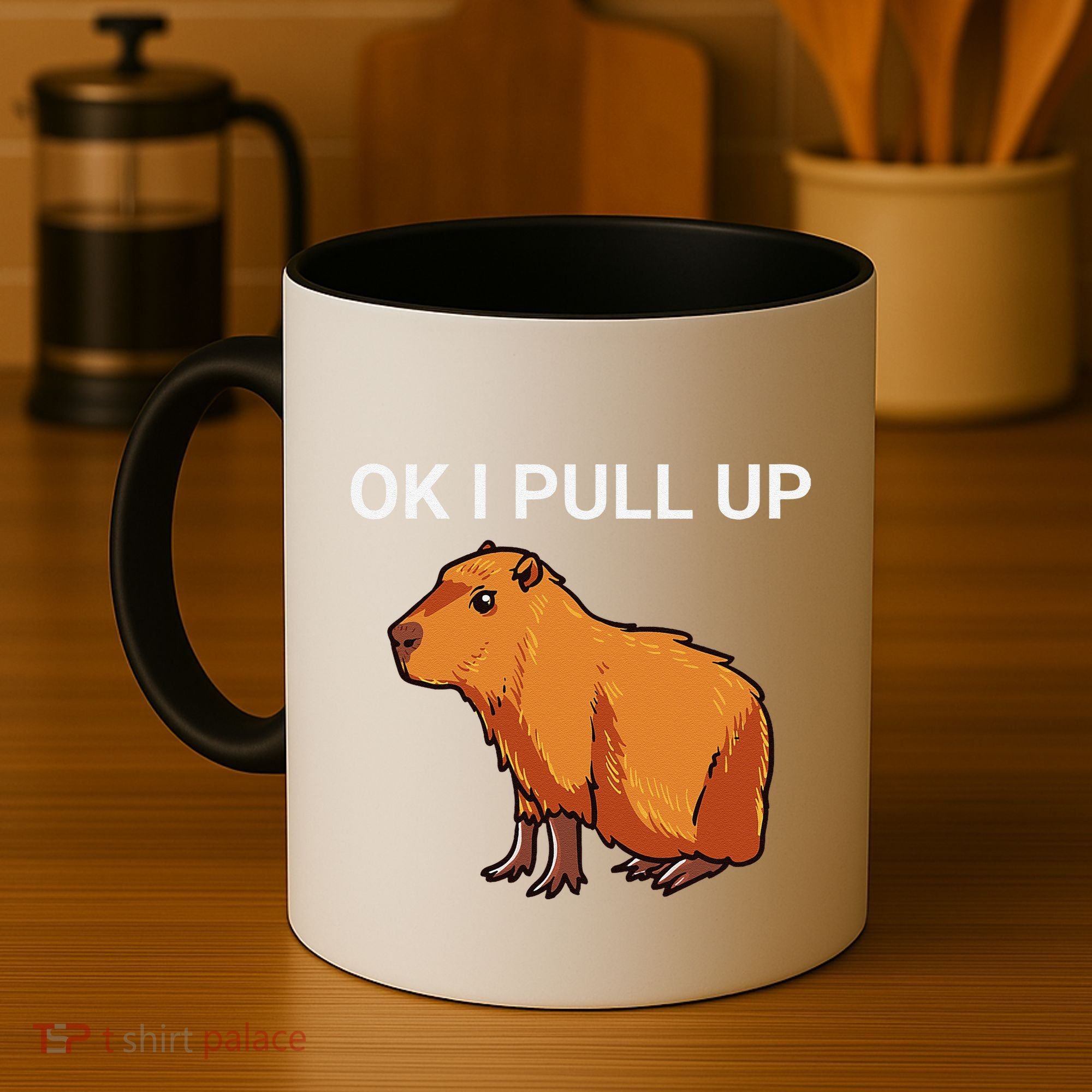 Ok I Pull Up Funny Capybara Dank Meme Coffee Mug