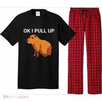 Ok I Pull Up Funny Capybara Dank Meme Pajama Set thumb 0