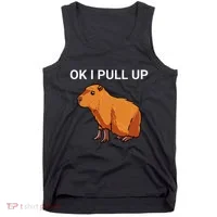 Ok I Pull Up Funny Capybara Dank Meme Tank Top thumb 0