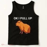 Ok I Pull Up Funny Capybara Dank Meme Tank Top thumb 2