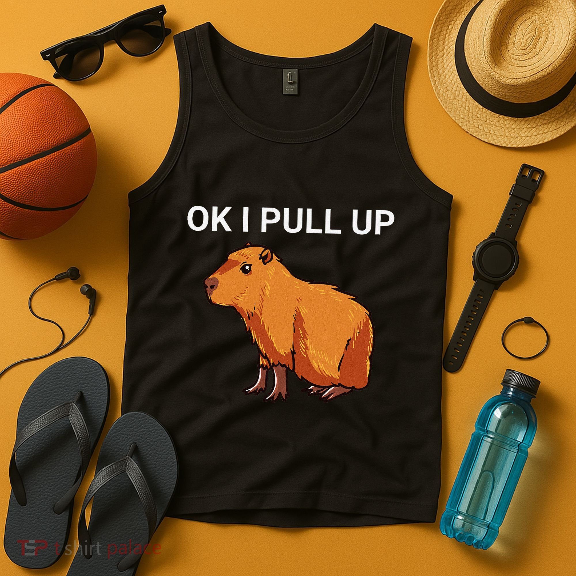 Ok I Pull Up Funny Capybara Dank Meme Tank Top