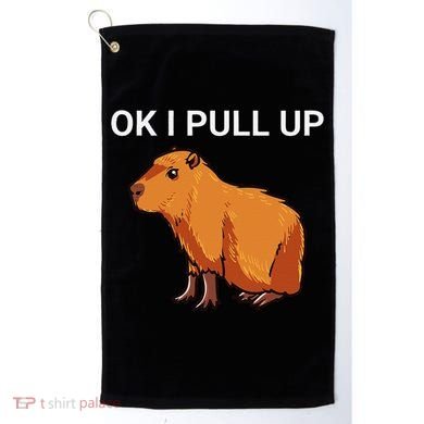Ok I Pull Up Funny Capybara Dank Meme Golf Towel