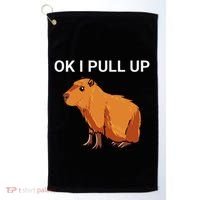 Ok I Pull Up Funny Capybara Dank Meme Golf Towel thumb 0