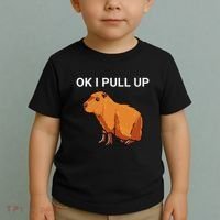 Ok I Pull Up Funny Capybara Dank Meme Toddler T-Shirt thumb 2