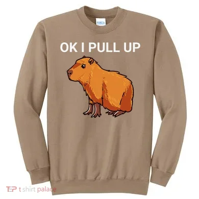 Ok I Pull Up Funny Capybara Dank Meme Sweatshirt
