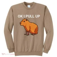 Ok I Pull Up Funny Capybara Dank Meme Sweatshirt thumb 0