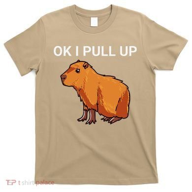 Ok I Pull Up Funny Capybara Dank Meme T-Shirt