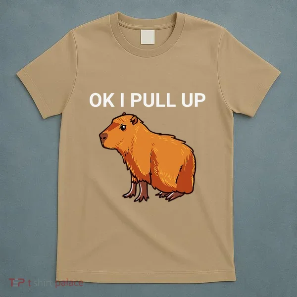 Ok I Pull Up Funny Capybara Dank Meme T-Shirt