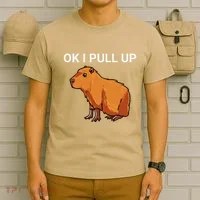 Ok I Pull Up Funny Capybara Dank Meme T-Shirt thumb 6
