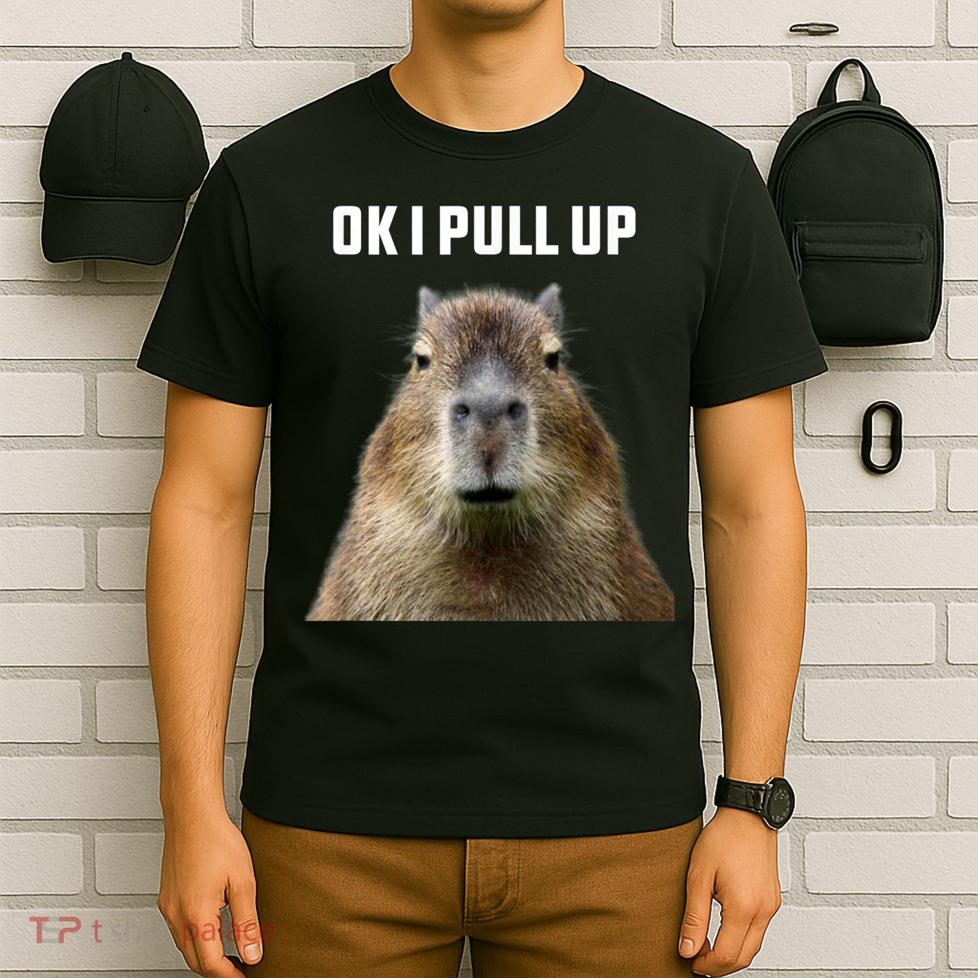 Ok I Pull Up Capybara T-Shirt